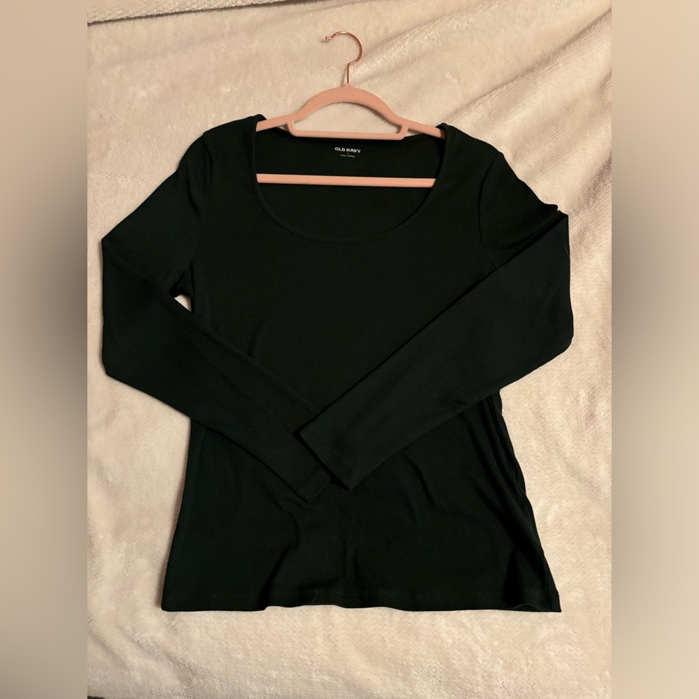 NWOT Old Navy Ribbed Long Sleeve, Large, Green